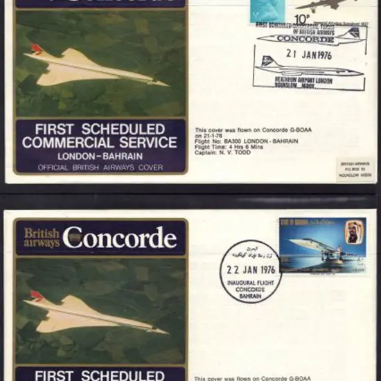 1976 (21st Jan) Concorde first scheduled ...