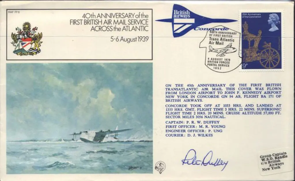 1979 (4th Aug) Concorde flown Heathrow to JFK on ... Image 1++