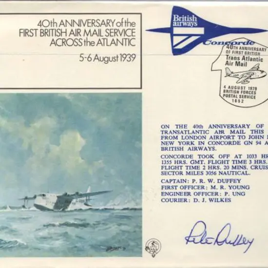 1979 (4th Aug) Concorde flown Heathrow to JFK on ...