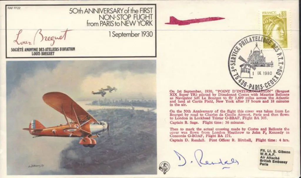 1980 (1st Sept) Concorde flown Heathrow to JFK on ... Image 1++
