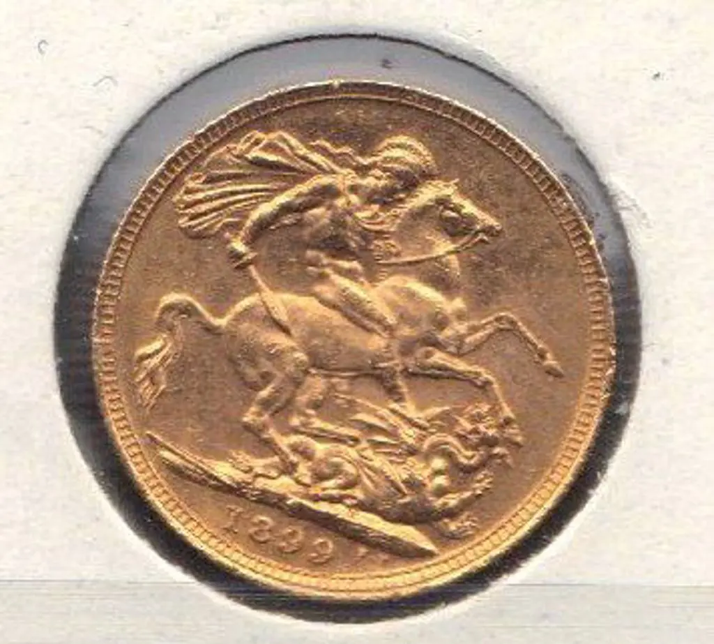 1899 Sydney 22 carat gold sovereign. GVF Image 1++