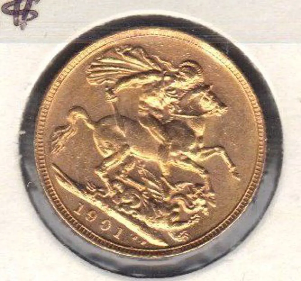 1901 Perth 22 carat gold sovereign. AEF Image 1++