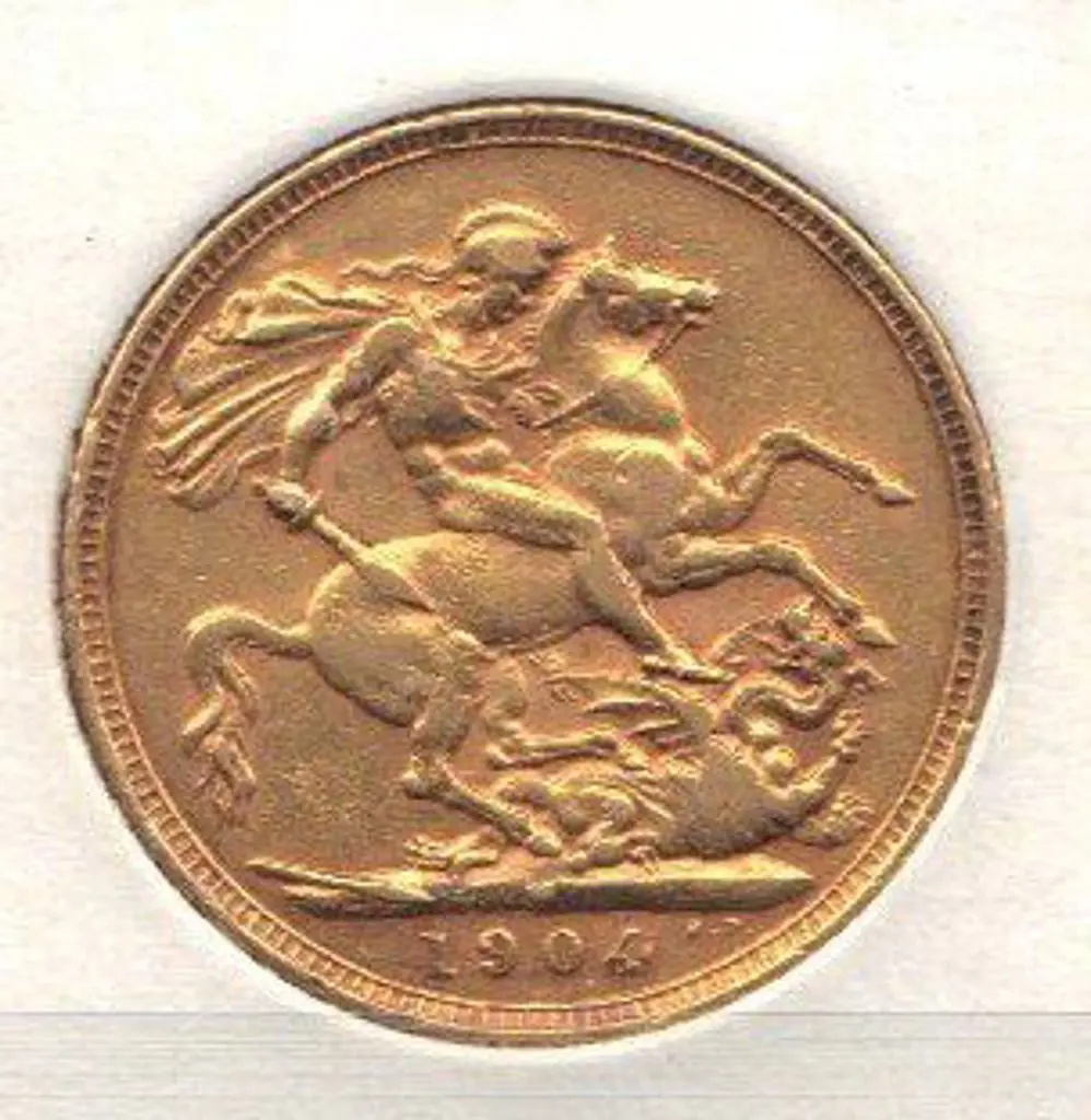 1904 Melbourne 22 carat gold sovereign. VF Image 1++