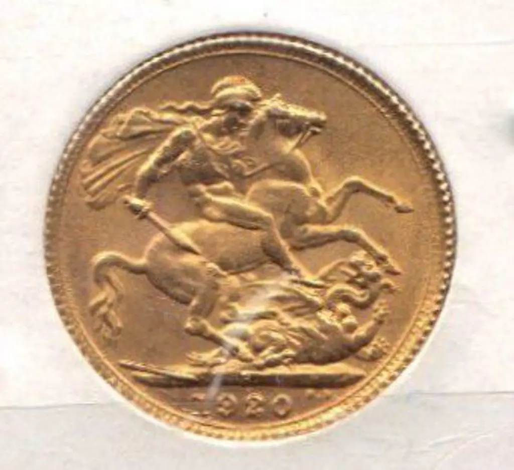 1920 Perth 22 carat gold sovereign. GVF Image 1++