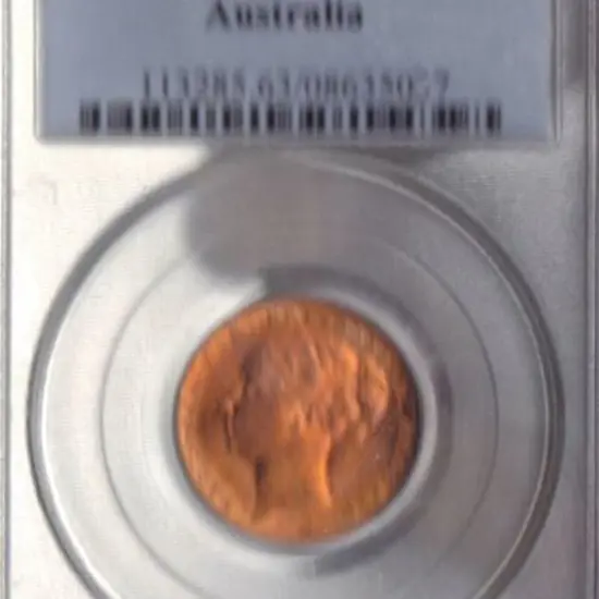 1876 M Sovereign. Slabbed & graded MS63