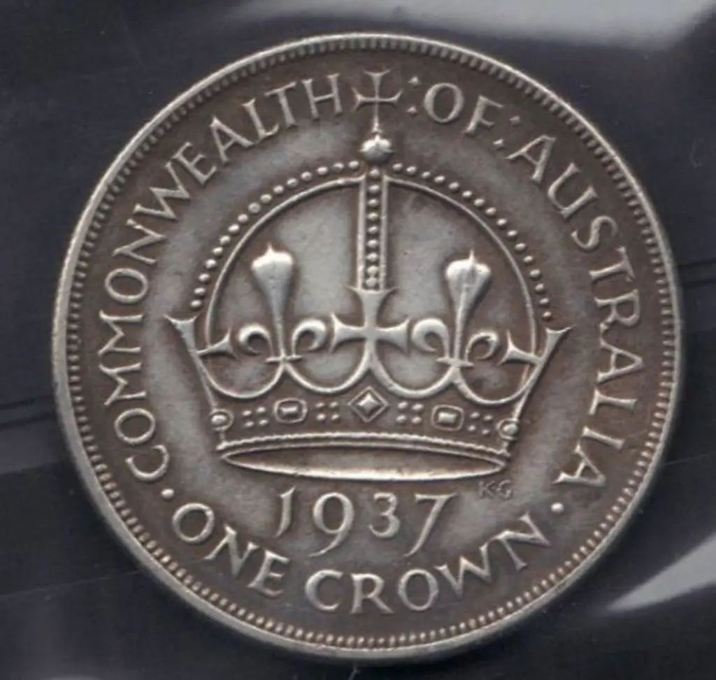 1937 One Crown. Average cond. Image 1++