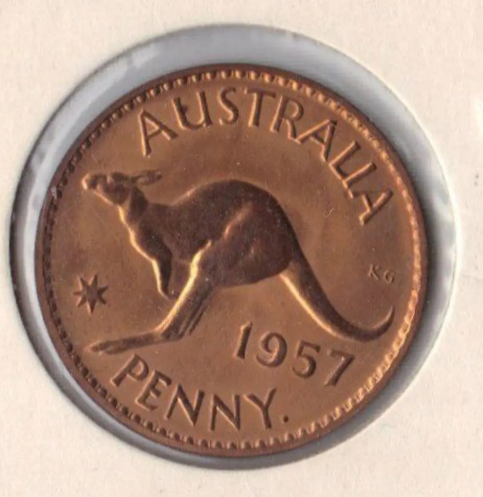 1957 One Penny Proof. (Perth) A few spots. Image 1++
