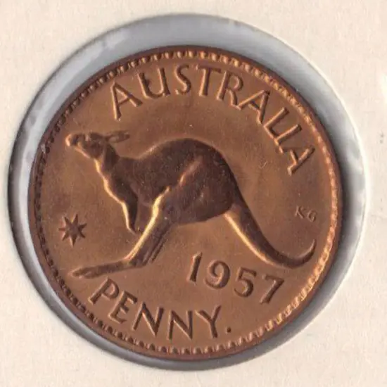 1957 One Penny Proof. (Perth) A few spots.