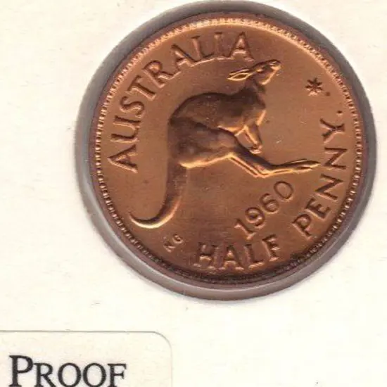 1960 Half Penny proof (Perth). Couple of spots, ...