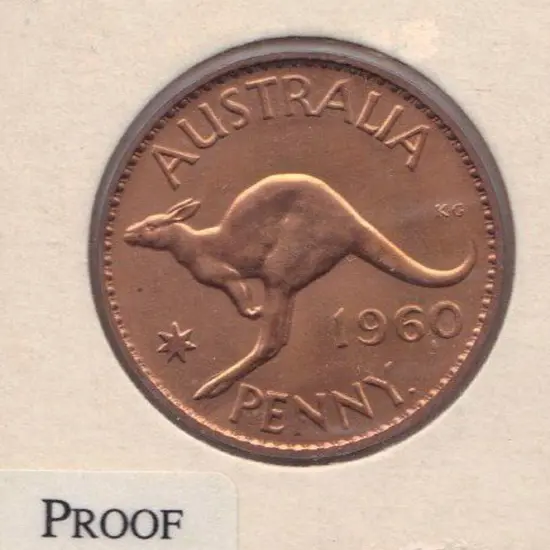 1960 One Penny proof (Perth). Couple of minute ...