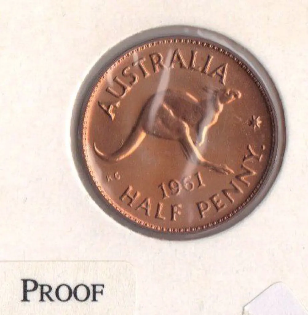 1961 Half Penny proof. (Perth). Superb Image 1++