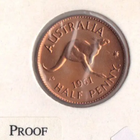 1961 Half Penny proof. (Perth). Superb