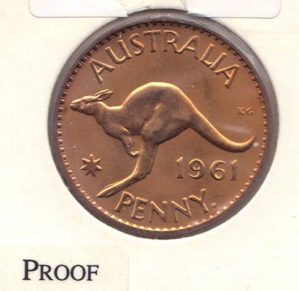 1961 One Penny proof. (Perth). Couple of minute ... Image 1++