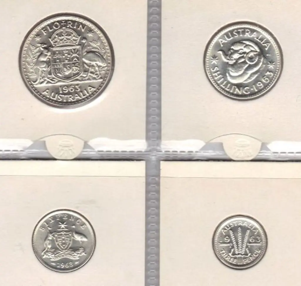 1963 Proof set. 3d to Florin. Superb. Image 1++