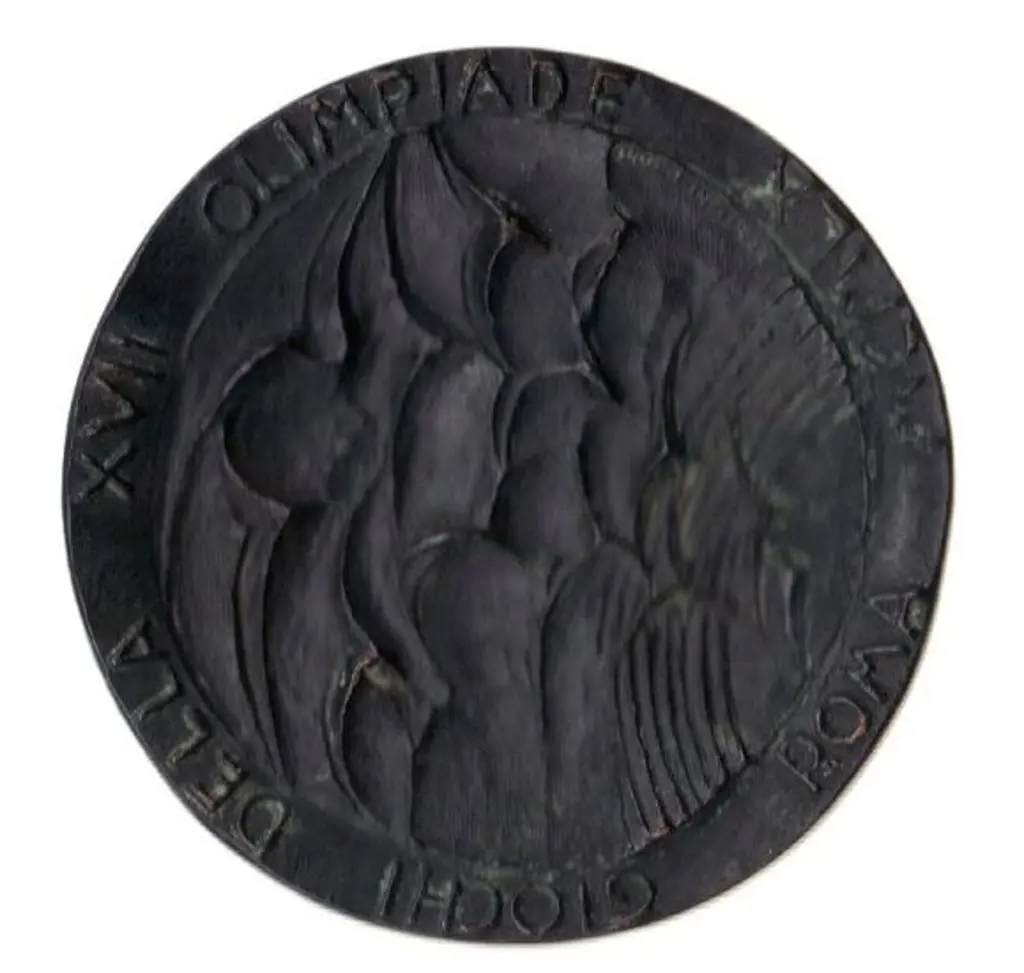 1960 Rome Summer Olympics Participation Medal. ... Image 1++