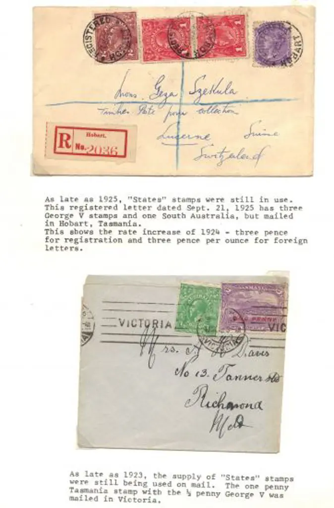 1915-1925 Group of 6 covers showing States ... Image 1++