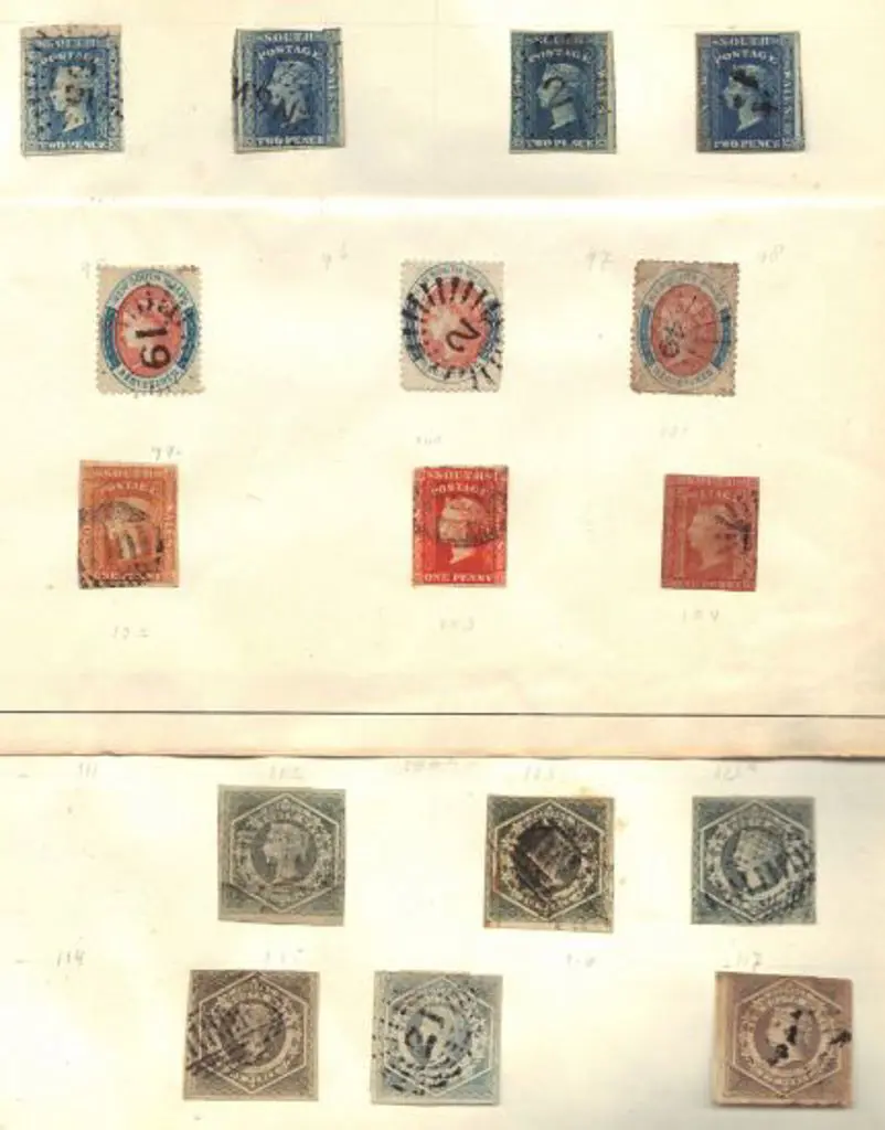 New South Wales 1854-1907 used collection on ... Image 1++