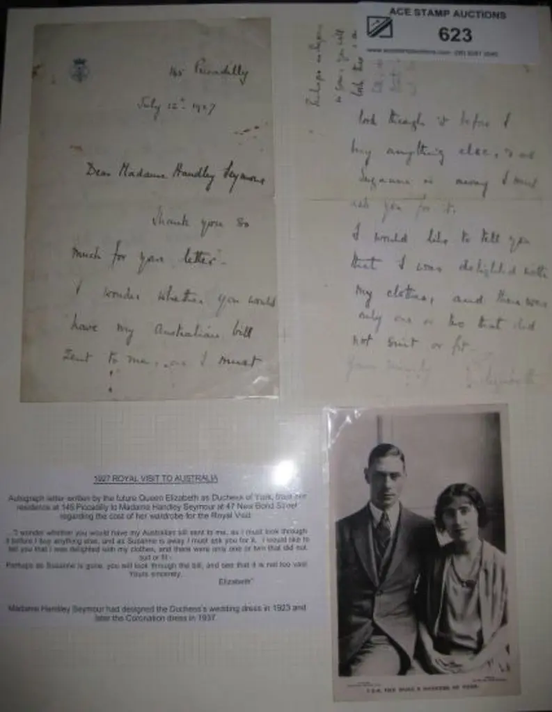 1927 (12th July) Royal Visit to Australia ... Image 1++