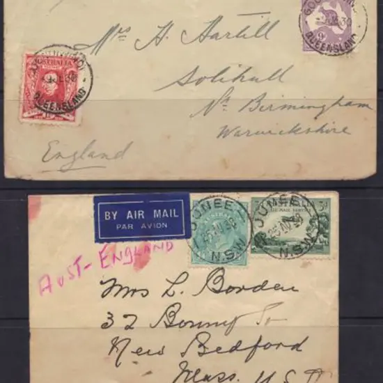 1930 & 1938 airmail covers, the former ...