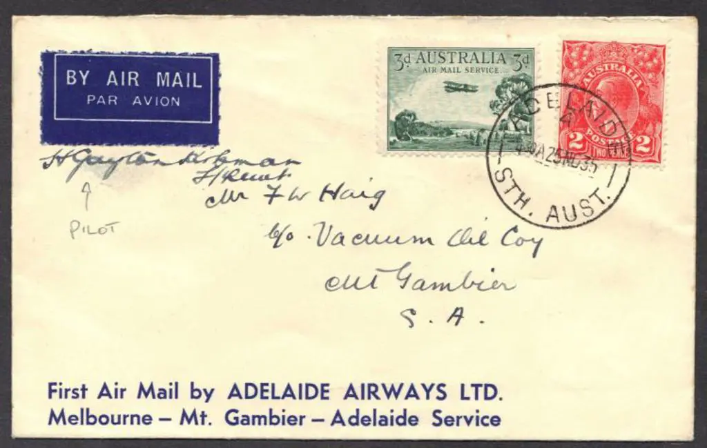 1935 (26th Nov) Adelaide to Mount Gambia first ... Image 1++
