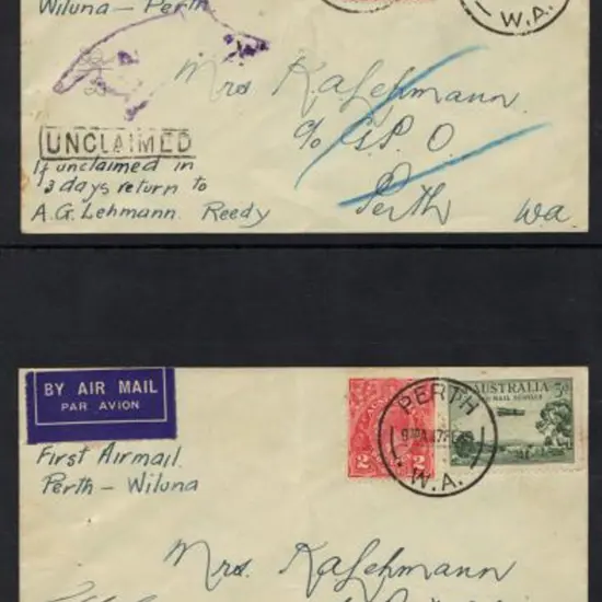 1936 (17th Feb) Perth to Wiluna & return journey ...