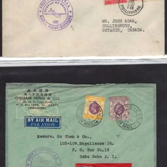 1937 (29th April) first flight from Hong Kong to ...