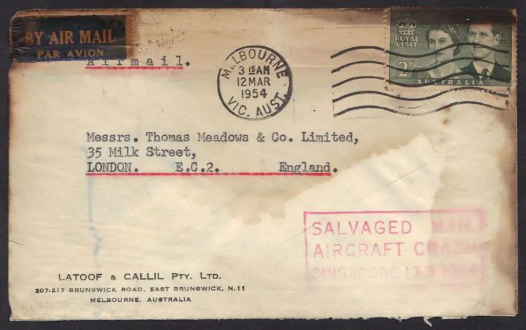 1954 (13th Mar) Belfast Crash cover from British ... Image 1++