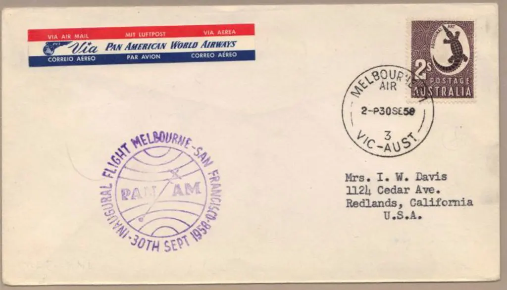 1958 (30th Sept) Pan American World Airways ... Image 1++