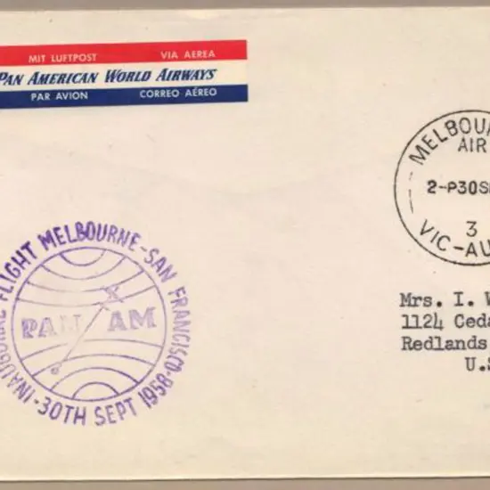 1958 (30th Sept) Pan American World Airways ...