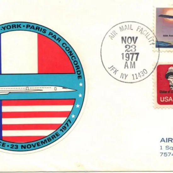 1977 (23rd Nov) Concorde first flight New York to ...
