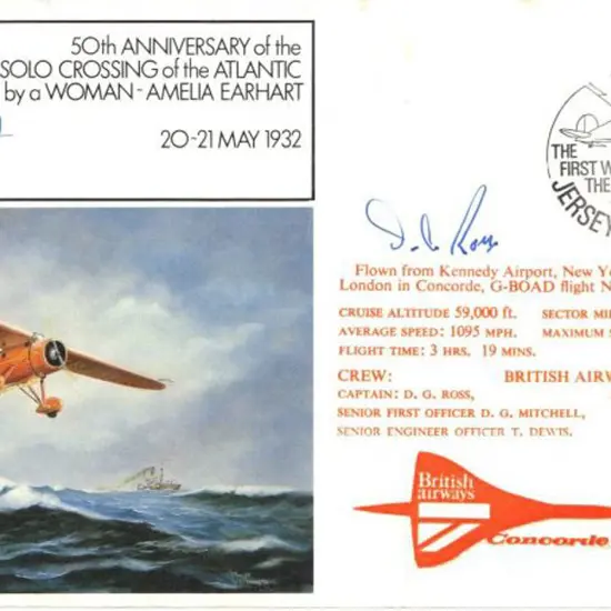 1982 (July) Concorde flight cover from Kennedy, ...