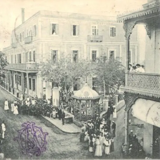 1907 (20th March) Grand Hotel, Egypt postcard ...