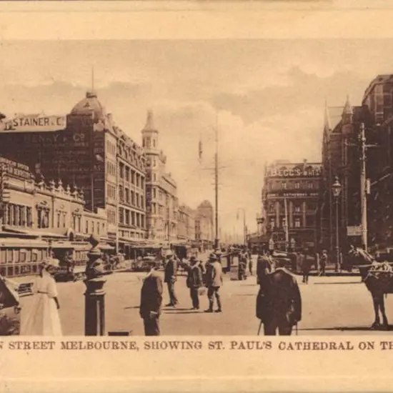 1910 (6th April) "Swanston Street Melbourne, ...