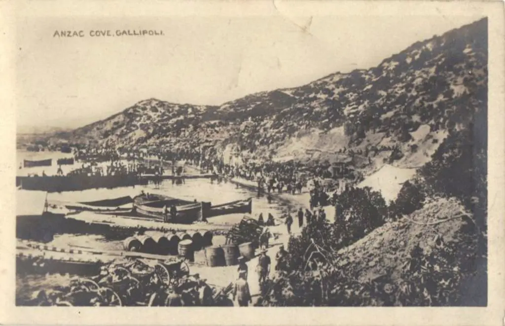 Anzac Cove, Gallipoli B&W card by Philip, Hunt & ... Image 1++