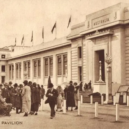 1924 Australia Pavilion (Front of building) at the ...