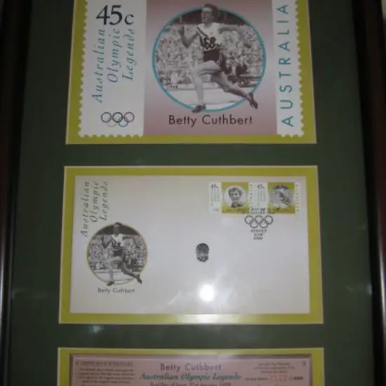 1998 Australian Olympic Legends framed First Day ...