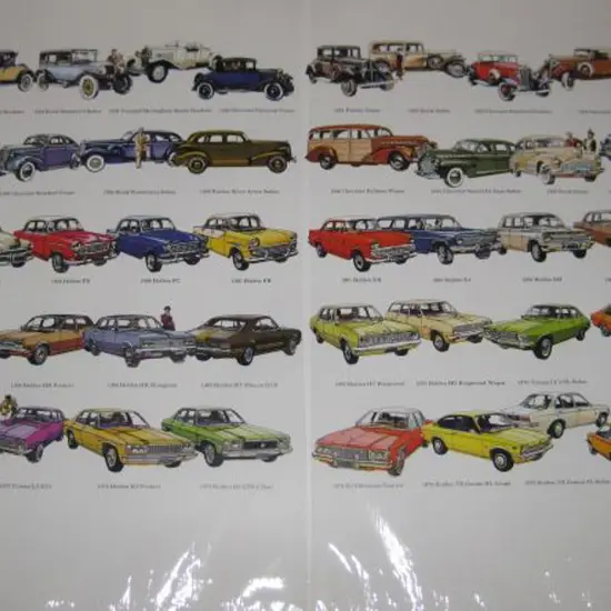 Holden 1976 50th Anniversary poster showing 50 ...