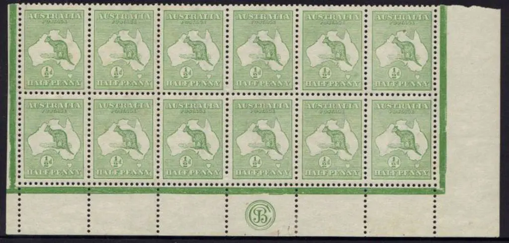 1913 1st watermark �d green JBC Monogram corner ... Image 1++