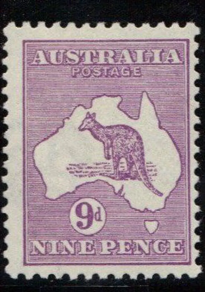 1915 2nd watermark 9d violet. Centred slightly ... Image 1++