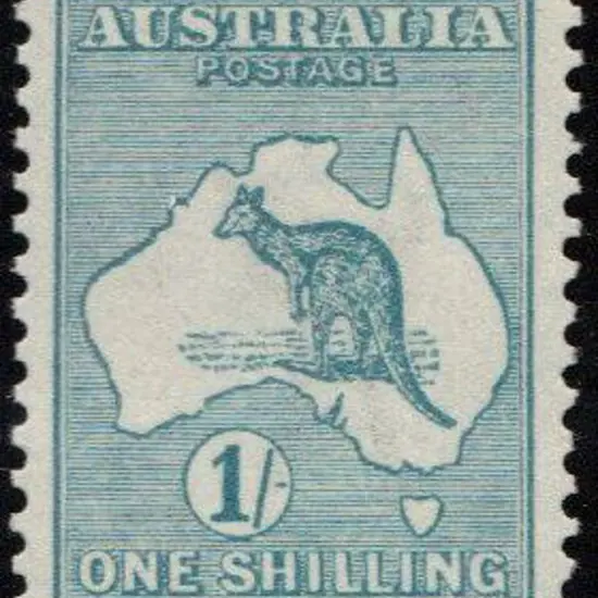 1/- green. Good centering & fine MUH. A difficult ...