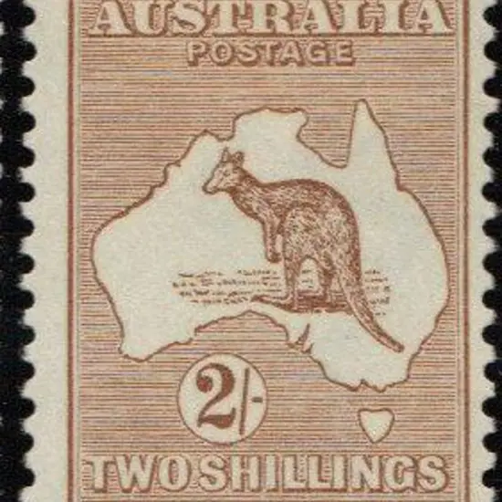 2/- brown fine MLH verging on MUH. Well centred & ...
