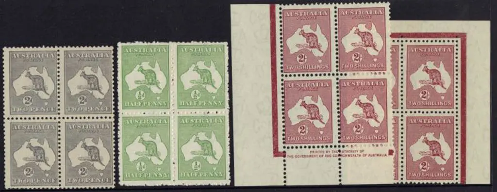 1915-28 3rd watermark 2d grey Die IIa block of 4 ... Image 1++