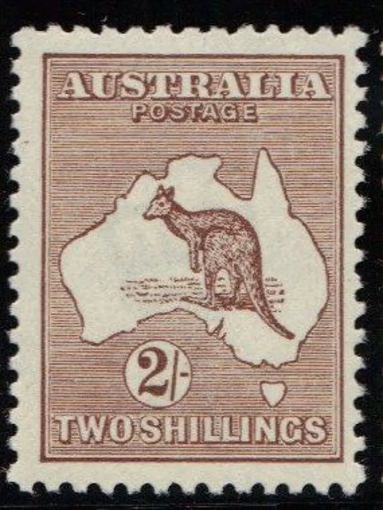 2/- brown. PO fresh MUH & rare to see so well ... Image 1++