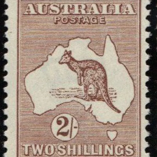 2/- brown. PO fresh MUH & rare to see so well ...