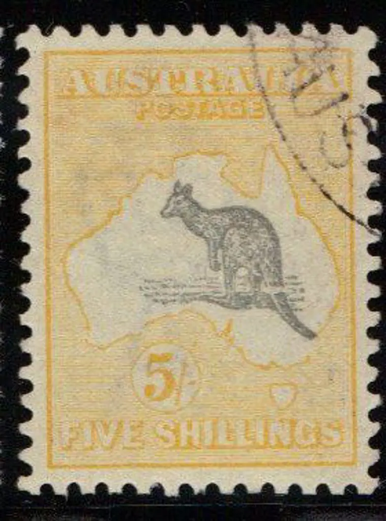 5/- grey & yellow. Very F/U & well centred with ... Image 1++