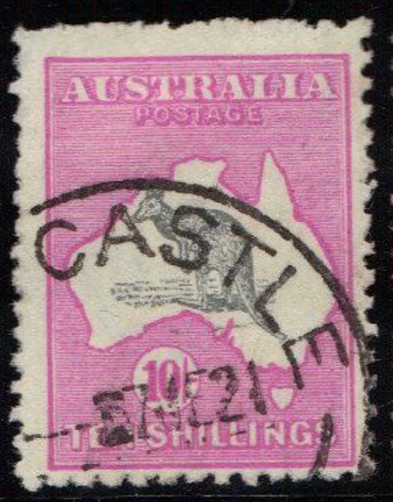 10/- grey & bright aniline pink. F/U with crisp ... Image 1++