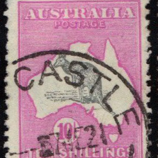 10/- grey & bright aniline pink. F/U with crisp ...