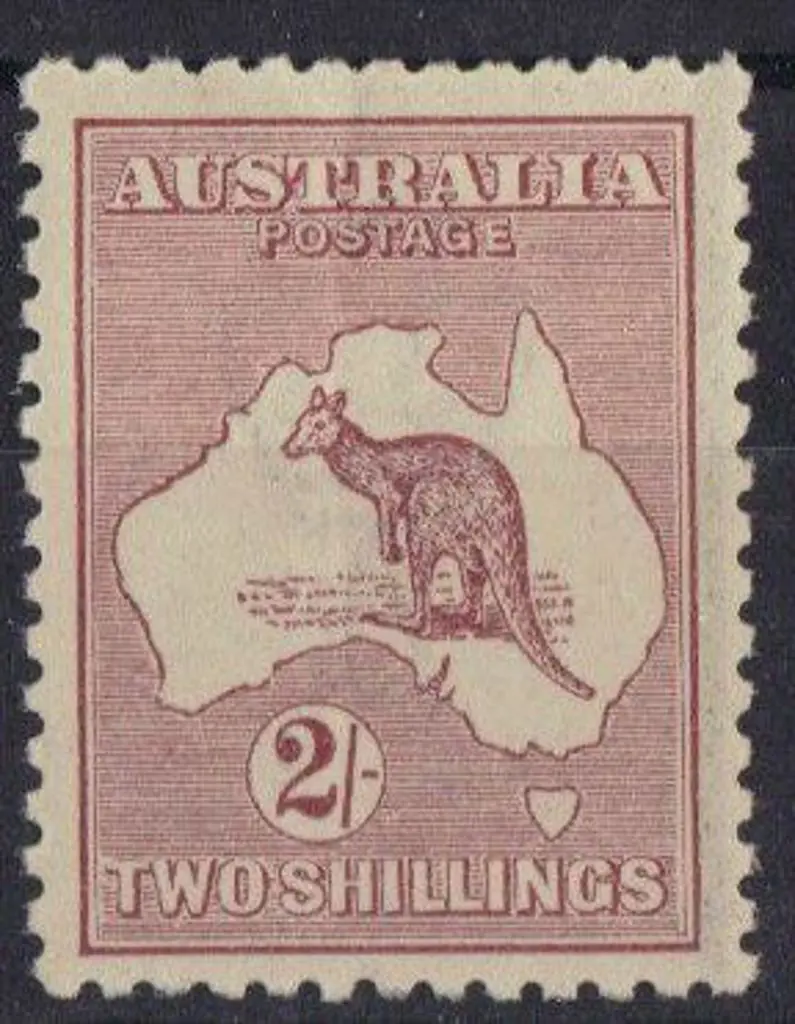 2/- maroon. Vertical crease unfortunately as ... Image 1++