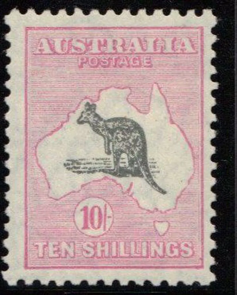 10/- grey & pink MUH as if purchased from the PO ... Image 1++
