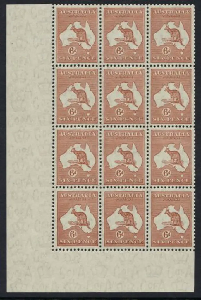 1931-47 C of A watermark 6d chestnut bottom left ... Image 1++